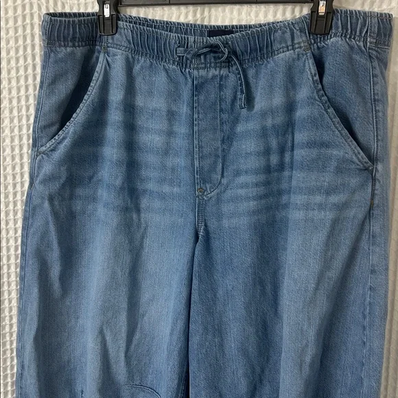 Gap Women’s Denim Pull-On Barrel Jeans XL - Picture 6 of 13